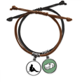 thumbnail image 1 of Pulsera Cuerda Mano Cadena Cuero Dinero Mujer Hermosa Silueta, 1 of 2