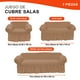thumbnail image 2 of LABBA Fundas Elásticas para Sillones con Olanes, Juego de 3 Piezas, para Sofá Individual/Love Seat/Tres Plazas Color Nude, 2 of 8