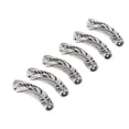 thumbnail image 2 of de Tubo Curvo de Aleación Hueca de 4 / 6x para de Brazalete de DIY - 6 PC 4.8cm-2 Gloria Cuentas de tubo curvo de aleación, 2 of 9
