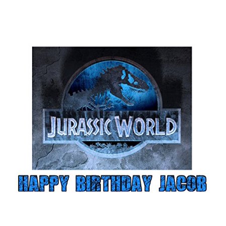 Jurassic World Dinosaur Jurassic Park Edible Image Photo Sugar Frosting Icing Cake Topper Sheet Personalized Custom Customized Birthday Party - 1/4 Sheet - (Best Decorated Cakes In The World)