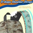 thumbnail image 2 of 17 Inch Lightweight Backpack,PVC Waterproof Oxford Fabric, Ergonomically Designed, with Large Capacity, Camouflage Print, 2 of 5