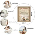 thumbnail image 5 of 50th Anniversary Wedding Gifts for Wife Husband Couple Golden Wedding Blanket 80"x 60" for Mom Dad Grandparents 50 Years of Marriage Celebration Throw Blankets Valentine's Day Fiftieth Gift, 5 of 5
