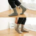 thumbnail image 4 of Guardurnaity 1 par de calcetines de invierno para clima frío, medias térmicas para el suelo, calentador de pies informal para ocio, ropa cómoda Medias Gris claro Mujeres Guardurnaity AP013272-04, 4 of 6