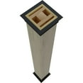 thumbnail image 6 of Ekena Millwork 14"W x 9'H Sand Blasted Endurathane Faux Wood Non-Tapered Square Column Wrap with Faux Iron Capital & Base, 6 of 16