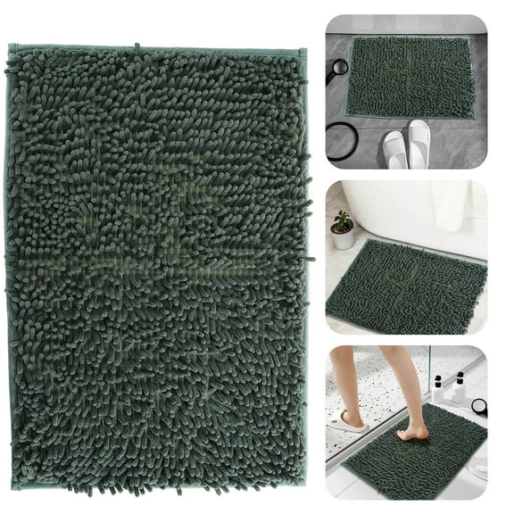 WHAMVOX Doormats Outdoor Mats Absorbent Anti-slip Mat Front Door Mat 60X40cm Green
