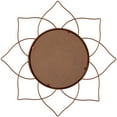 thumbnail image 6 of Pack of 2 Decorative 12.25-inch Flower Shape Rose Gold Metal Frame Mirror - Perfect for Living Room, Bedroom, Bathroom Vanity, Entryway, or Hallway, Adding Elegance and Charm to Your Space, 6 of 7