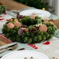 thumbnail image 4 of 14 Inch Christmas Wreath with Pinecones & Berries - Realistic Artificial Greenery Wreath for Front Door, Wall, Window - Indoor/Outdoor Holiday Decor for Home, Office, Porch, 4 of 6