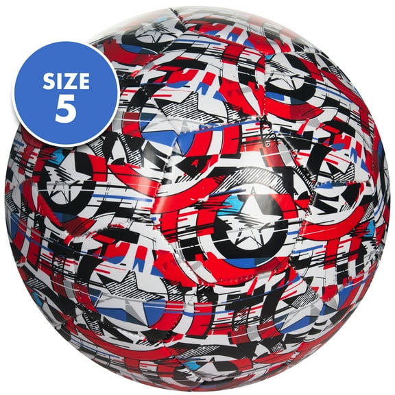 Marvel Captain America Soccer Ball, Size 5