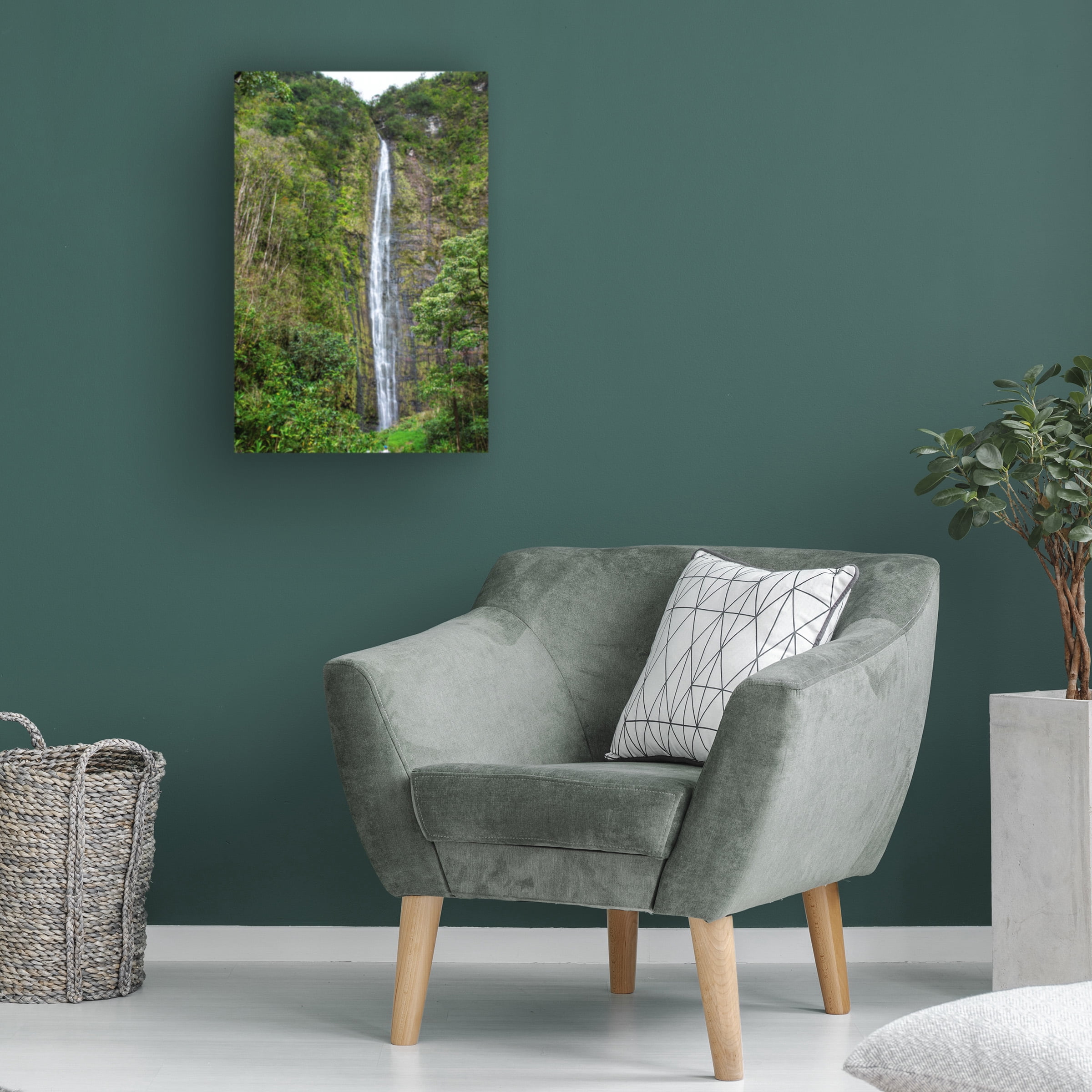 Robert Michaud 'Waimoku Falls' Canvas Art