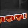thumbnail image 4 of New Multi-Function Wall-Mounted Broom Holder, Mop Hook Storage Holder with 4 Movable Slots 5 Movable Hooks, Wall Mounted Tool Storage Space Saving for Garage Garden, 4 of 5