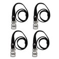 thumbnail image 1 of 4 Pcs Foot Pedal Webbing Binding Nylon Band Foot Strap Lightweight Bike Pedal Buckle Straps for Bike DIY (Black), 1 of 3