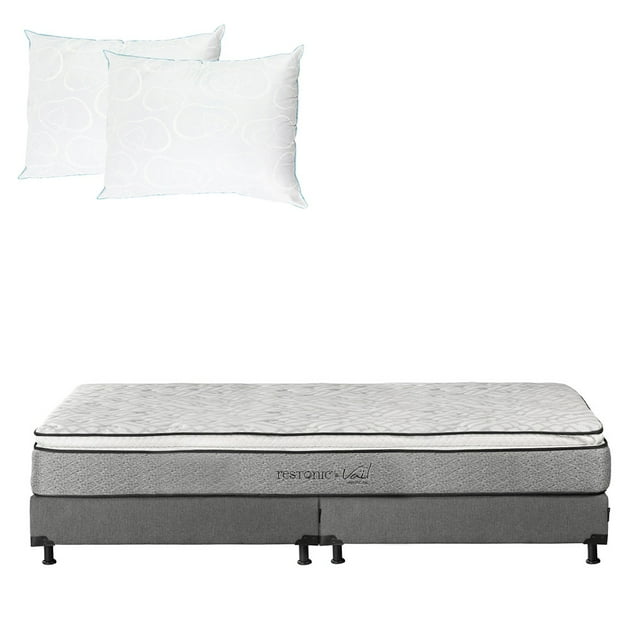 Colchón King Size Dicasa Vail + Box Base Cama + Almohada Oso 2