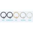 thumbnail image 2 of Meriville  1.5-Inch Inner Diameter Metal Curtain Rings with Eyelets Oil-Rubbed Bronze - Set of 28, 2 of 5