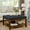 Navy Blue, variant on Beech Wood Coffee Table With Dark Gray Linen Top And Adjustable Feature Large Square 45d High Density Sponge, Linen,