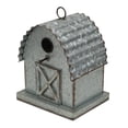 thumbnail image 2 of Pajarera colgante de metal con decoración gris hecha a mano de Cheung, 2 of 9