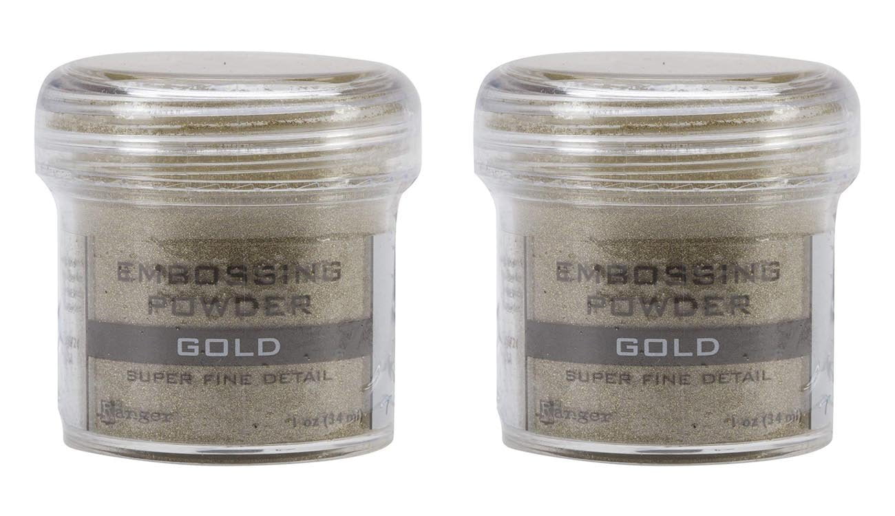 Ranger Embossing Powder, Super Fine Gold 2 pack