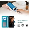 thumbnail image 3 of for iPhone 13 Pro Max Wallet Case, Multi-Function Detachable 3 in 1 Magnetic Phone Case Wallet, Flip Strap Zipper Card Holder Phone Case with Shoulder Straps for iPhone 13 Pro Max(Blue), 3 of 9