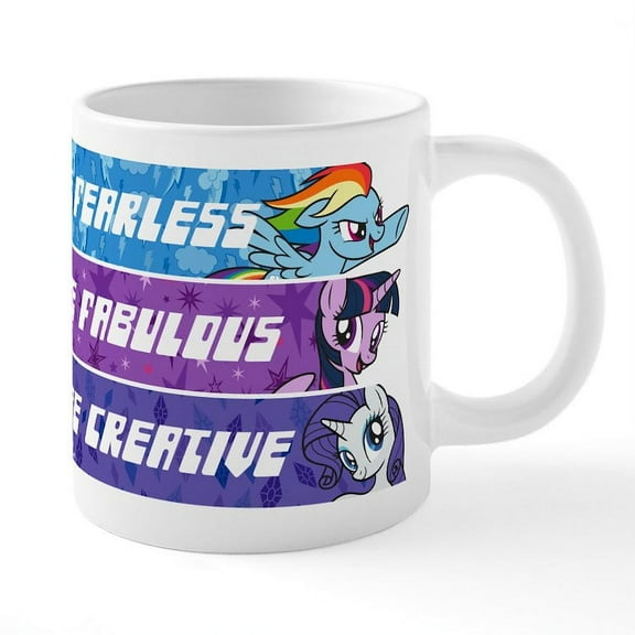 CafePress - My Little Pony Be Fearless - 20 Oz White Ceramic Mega Mug