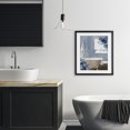 thumbnail image 3 of Stupell Industries Shabby Chic Bathroom Blues Floral Tub Black Framed Print Under Glass, 17 x 21, by Kim Allen, 3 of 7