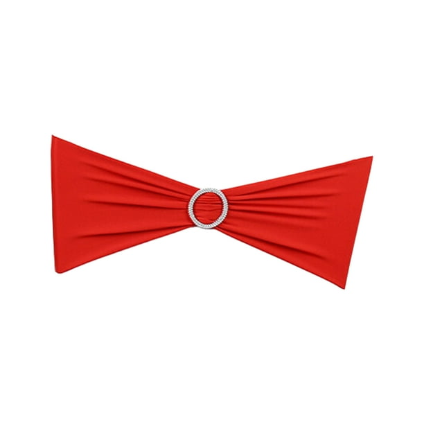 Banda para Fundas de Sillas Inteprter 50 Piezas Tela Premium Rojo