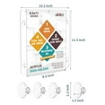thumbnail image 3 of NIUBEE 6 Pack Acrylic Sign Holder 8.5 * 11 with 4 Suction Cups for Glass Window- T Shape Double Sided Table Top Business Decor Display Stand, Portrait Upright Photo Picture Frame Wedding Menu Holder, 3 of 9