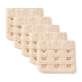 thumbnail image 1 of 5 Pcs Beige 3 Rows 3 Hooks Bra Strap Extension Underwear Hook, 1 of 5