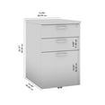 thumbnail image 2 of Office in an Hour 3 Drawer Mobile File Cabinet in Mocha Cherry - Engineered Wood, 2 of 9