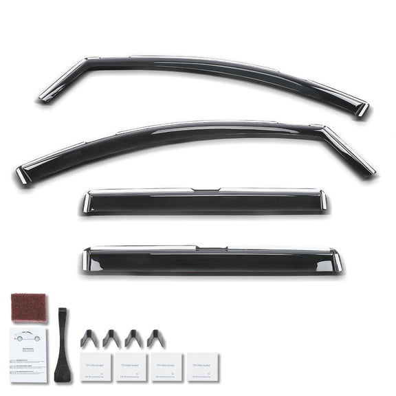 Window Visors Vent Rain Guards Deflector Fit For GMC Terrain 2018-2024