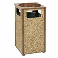 thumbnail image 2 of Stone Panel Trash Sand Urn, 13-1/2" Square X 32"H, Brown, 2 of 3