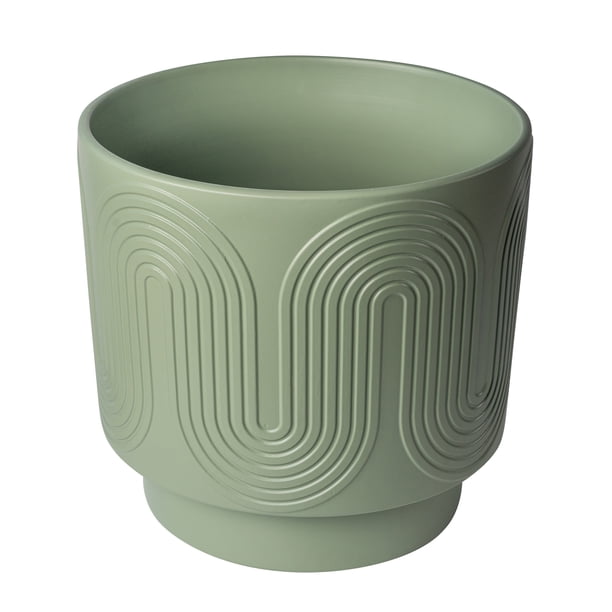 Green Pottery Planter | Plastic planters for ecommerce - Walmart