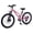 Pink, variant on Zukka 24 inch Mountain Bike 6 Speed Steel Frame Dual Disc Brake Front Suspension Red