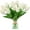 color a, variant on Artificial Flower,18pcs,13.5",Fake Tulips Faux White Flowers,Real Touch Tulip PU Fake Flowers,Spring Home Wedding Bouquet,Centerpiece Decoration Floral Arrangement