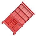 thumbnail image 2 of Miangastore Living Room Bookcases Mini Vertical Bookcase Red Wood 1Pack 6.4X3.9X1.6in, 2 of 8