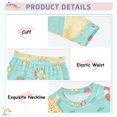 thumbnail image 3 of FORMRS Long Sleeve Top and Pants Pajama Set for Niños 2-Piece Sleepwear, Sizes 18M-8Y, Blue Beach Pattern, 3 of 6