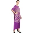 thumbnail image 5 of Miss Lavish London Kaftan Dresses for Women,Beach Kaftan Coverups,Hawaiian Coverups for Women,Long Beach & Swimsuit Coverups,Plus Size African Caftan Dress,Moroccan Style Loungewear Purple 3XL, 5 of 7