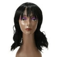 thumbnail image 1 of Unique Bargains Perruques en Cheveux Humains pour Femmes 16 Pouces Perruque Noire Bouclée avec Bonnet de Perruque Duveteuse Bouclée Ondulée, 1 of 8