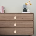 thumbnail image 4 of 2 PCS Gabinete Manejo Forma de hojas Puertas Puertas Drawer Maneles Muebles Tirantes, 4 of 6