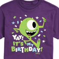 thumbnail image 2 of Disney Monsters Inc - Mike Yay It's My Birthday - Men's Short Sleeve Graphic T-Shirt, 2 of 4