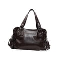 thumbnail image 3 of Bolso de hombro para mujer, de gran capacidad, versátil, para ir de compras o vacaciones. Café, 3 of 7