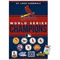 MLB St. Louis Cardinals - Champions 23 Wall Poster with Pushpins, 22.375" x 34"