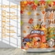 thumbnail image 5 of Cortina de ducha de otoño, cortina de ducha de calabazas para baño, feliz otoño, cosecha y hojas de arce, cortina de baño impermeable con ganchos para el hogar, 5 of 6