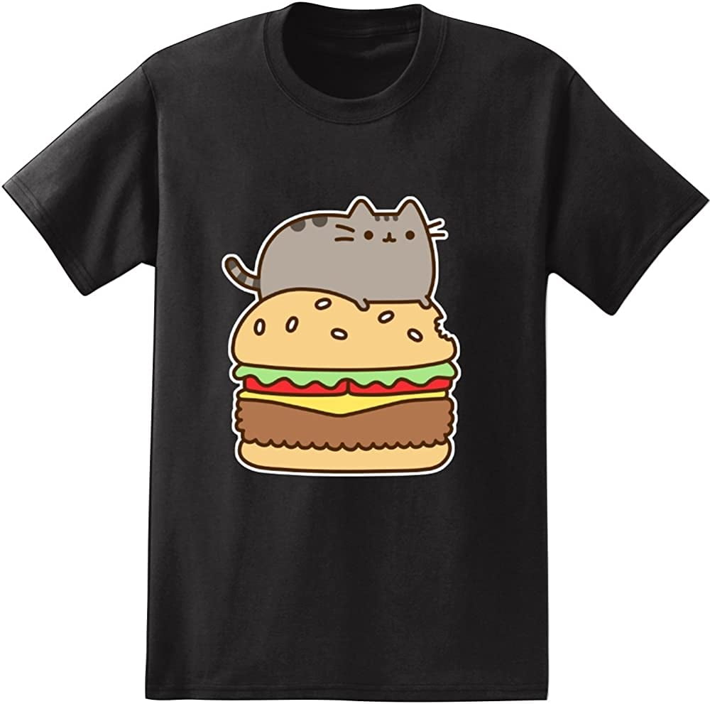 Buy Pusheen The Cat Hamburger Adult T-Shirt Online at Lowest Price in ...
