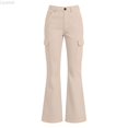 thumbnail image 2 of Liyamei Girls School Uniform Pants Elastic Waist Twill Bootcut Trousers Everyday Wear for 5-16 Years, 2 of 7