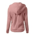 thumbnail image 3 of Luxalzxs Winter Coats for Women 2023 Winter Warm Sweatshirt Zipper Hooded Fuzzy Fleece Jacket Comfy Wool Coats Athletic Outwear, 3 of 3