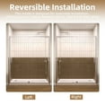 thumbnail image 3 of Pivot Shower Door, 44-48" W X 71" H Swing Glass Shower Door With 1/4"(6mm) Clear Tempered Glass, Magnetic Closing, Chrome, 3 of 9