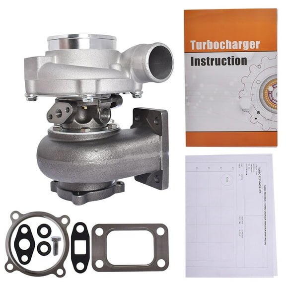 LABLT GT3037 GT3076R GT30 Turbo Universal T3 Turbocharger Water & Oil Cooled Replacement for all 6/8 cyl 3.0L-5.0L engine