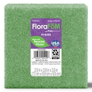 FloraCraft FloraFM Block 2.9-inch x 3.9-inch x 3.9-inch Green Foam