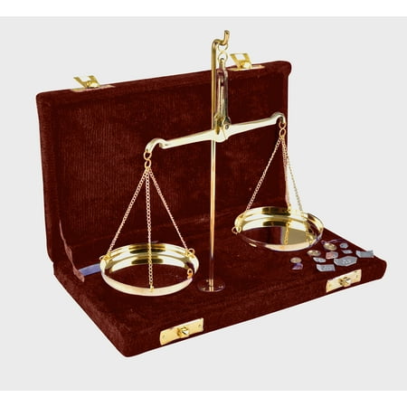 

diollo 50gm Apothecary Scale with Velvet Box Vintage Brass Weight Scale Home Décor Antique Weight Balancing Scale Taraju Brown