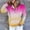 Watermelon Red, variant on Women's Tie Dye Hoodies Tops Long Sleeve Casual Color Block Button Down Pullover Sweatshirts with Pocket