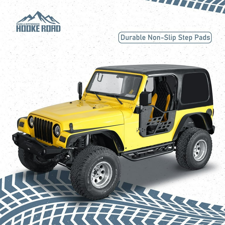 Hooke Road Running Boards Drop Down Side Step Bars for 1997-2006